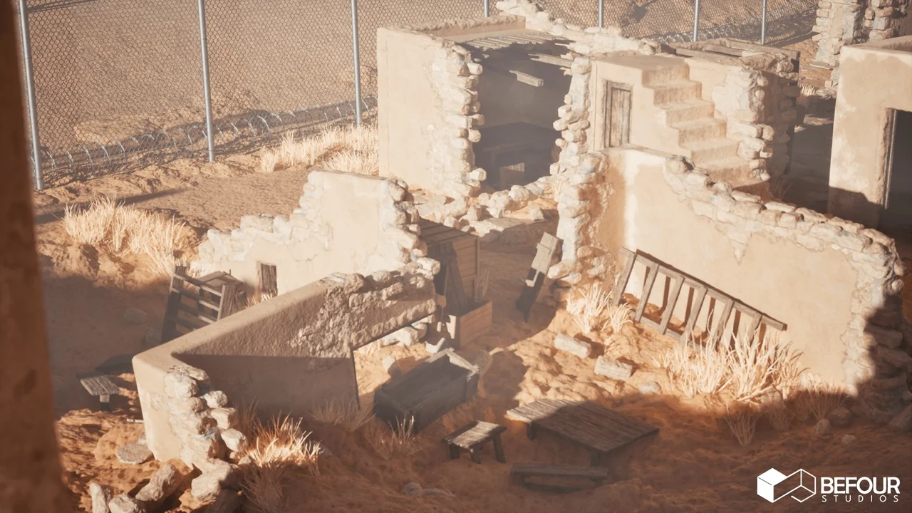 Ancient Desert Ruins Environment w/ Map Generator PCG