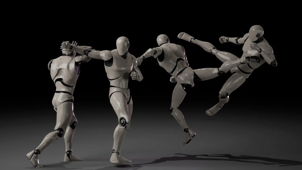 Combat animations - Kickboxing and Muay Thai V2