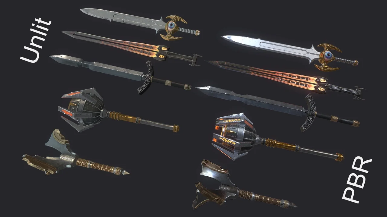 10 Fantasy Stylish Weapon