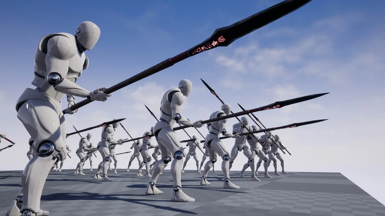 Spear And Halberd Animset
