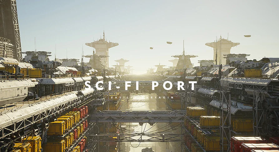 Sci-fi Port Environment