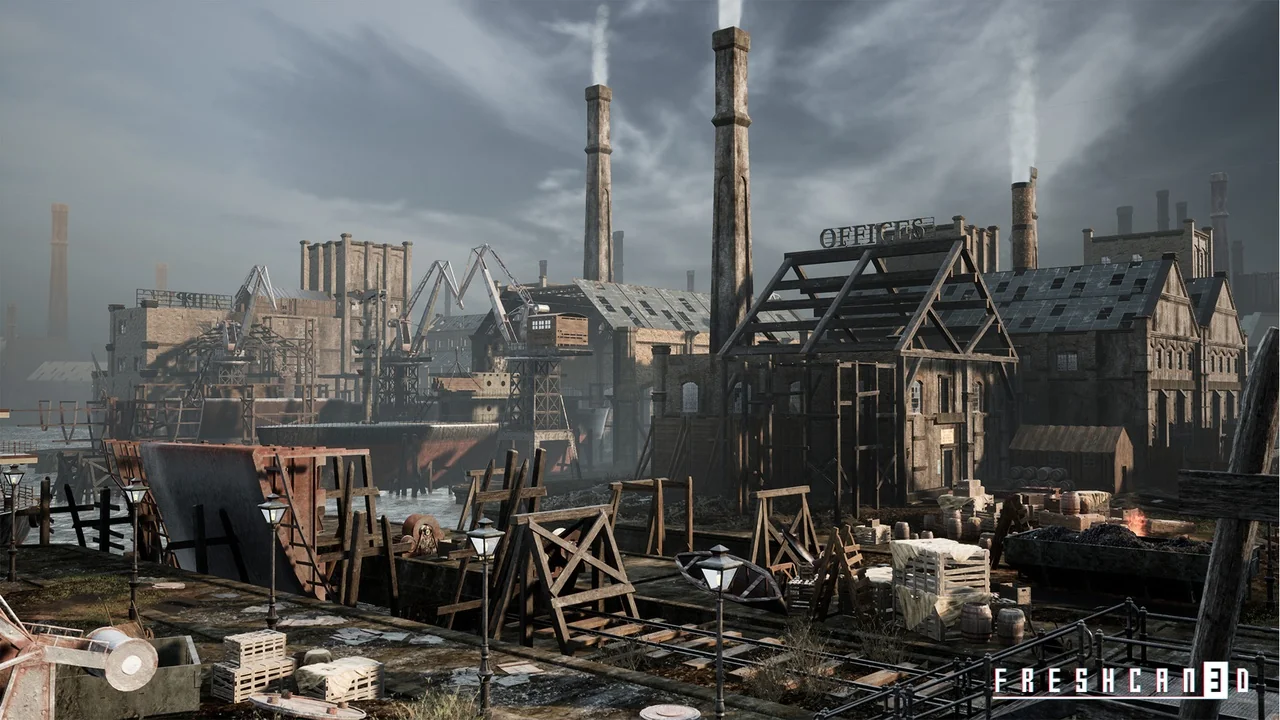 Old Industrial City and Shipyard & Industrial Interiors (Industrial Town)