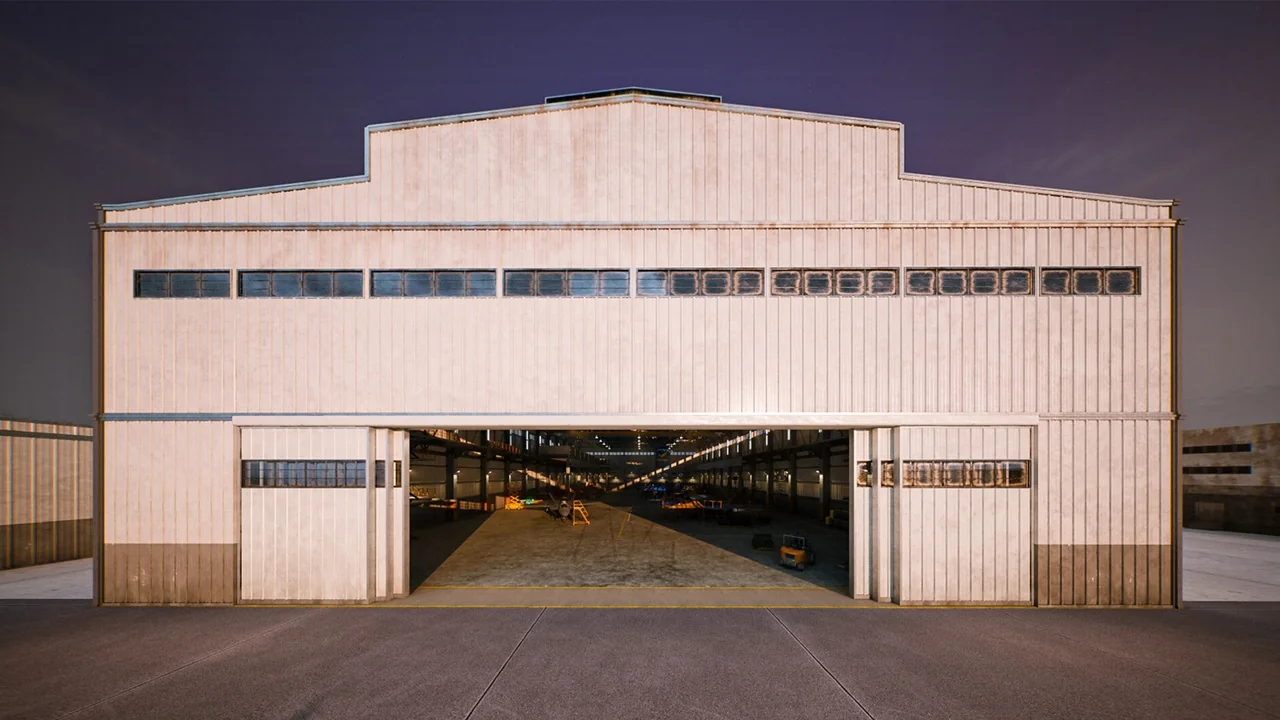 HAWKNEST An Aircraft Factory Hangar (Modular)