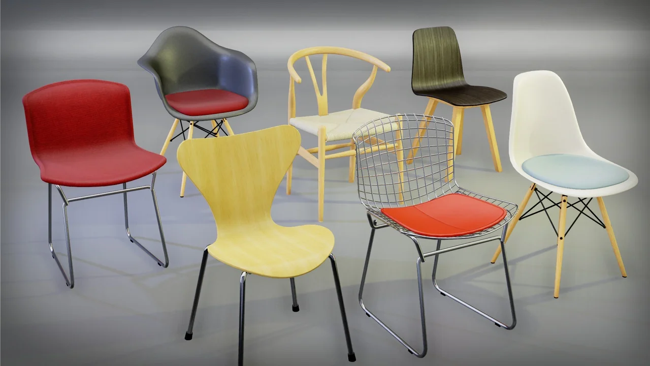 RT ArchViz Furniture - Chairs