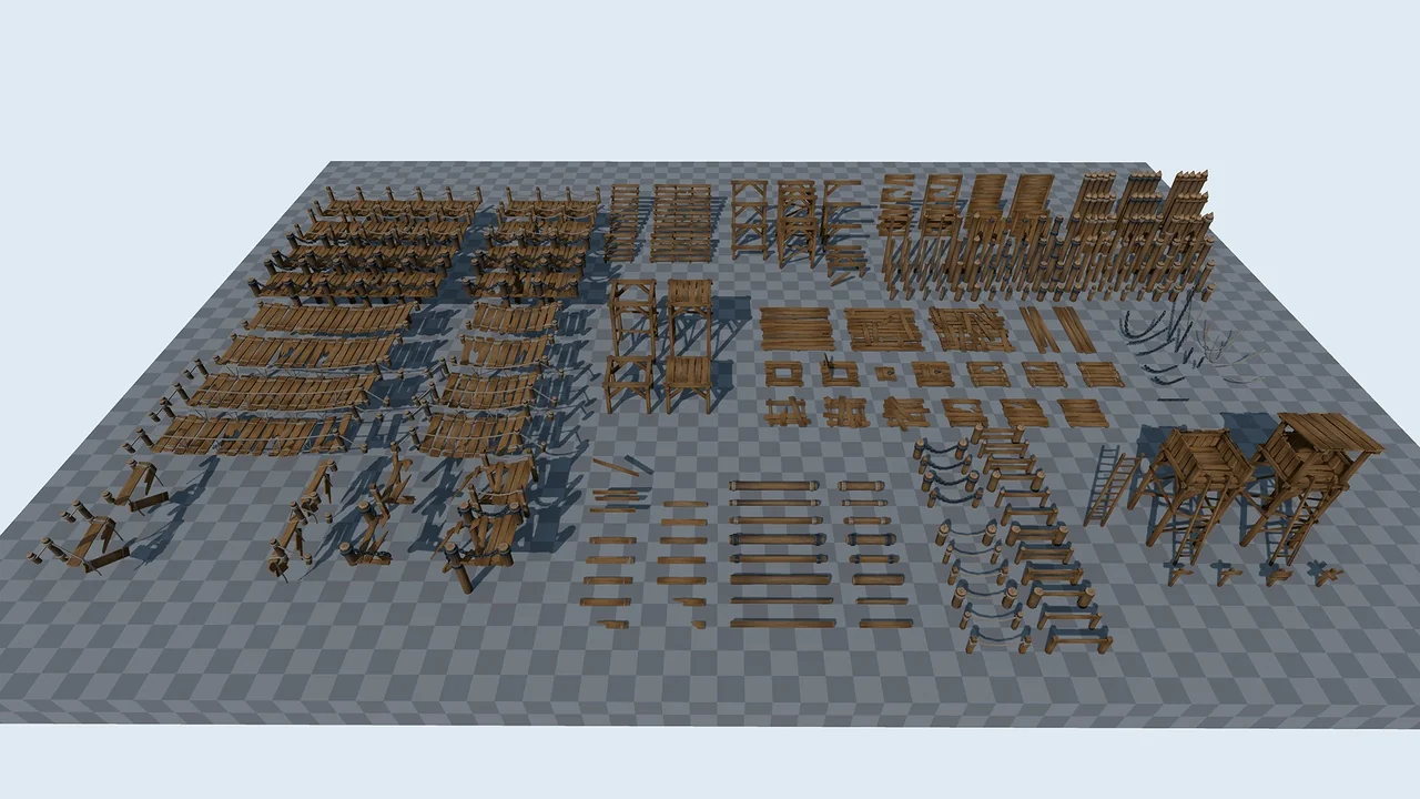 Modular Wooden Set