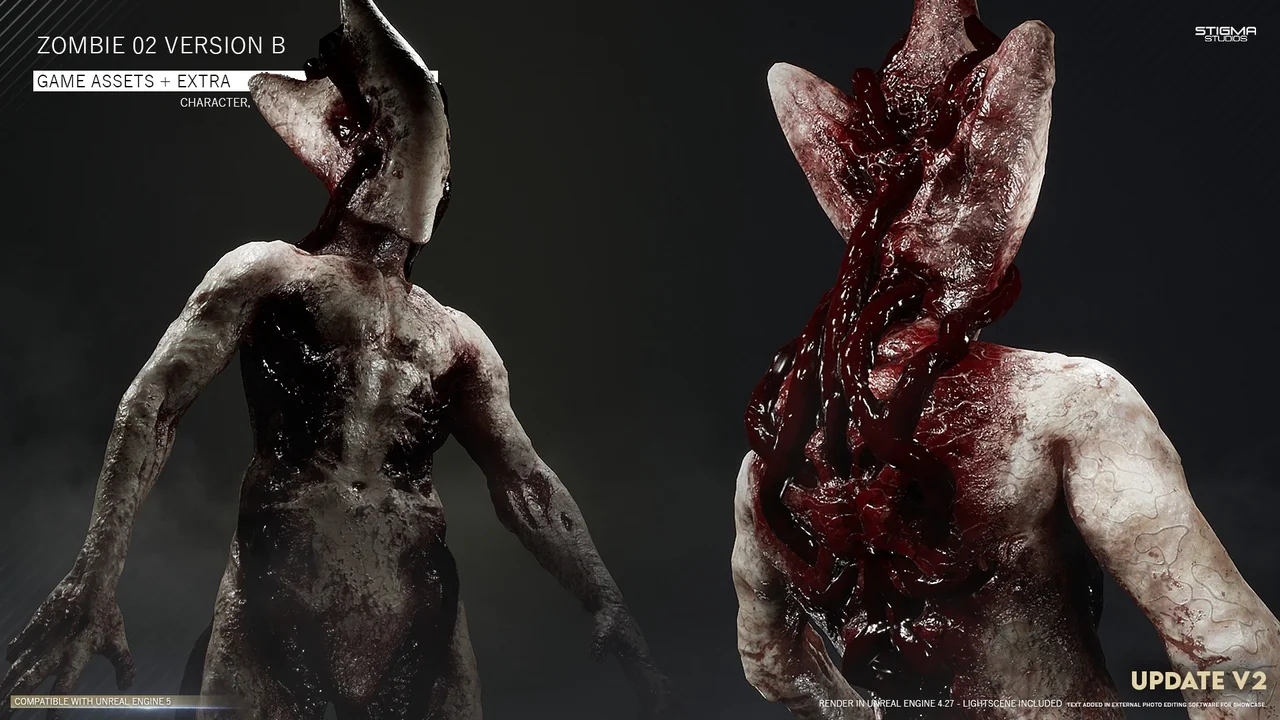 Zombie 02 - Game Assets + Extra