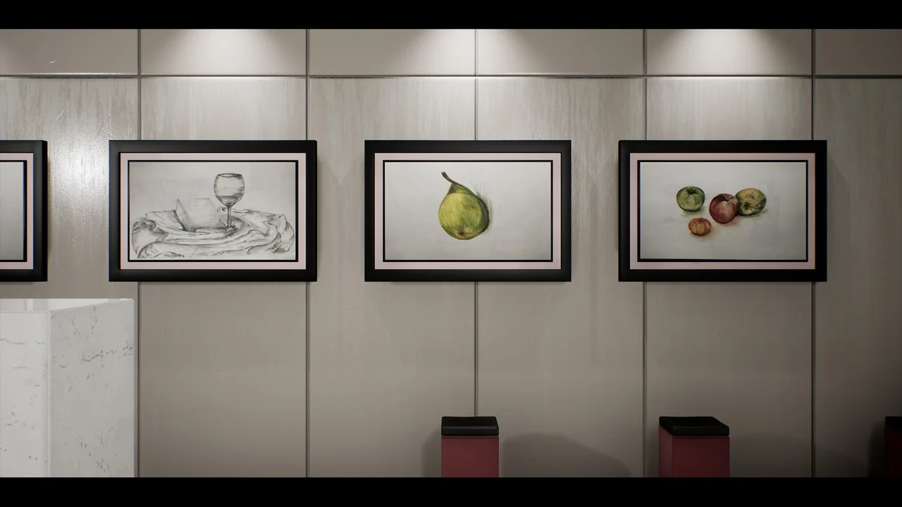 ShowRoom / Museum with 32 Original Paintings ( Museum Expo Showroom Exhibition )
