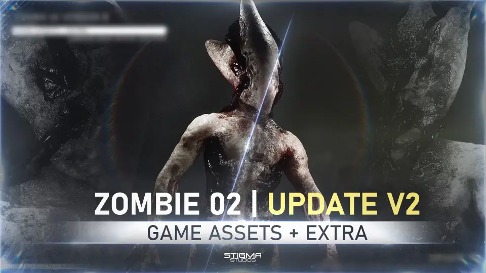 Zombie 02 - Game Assets + Extra