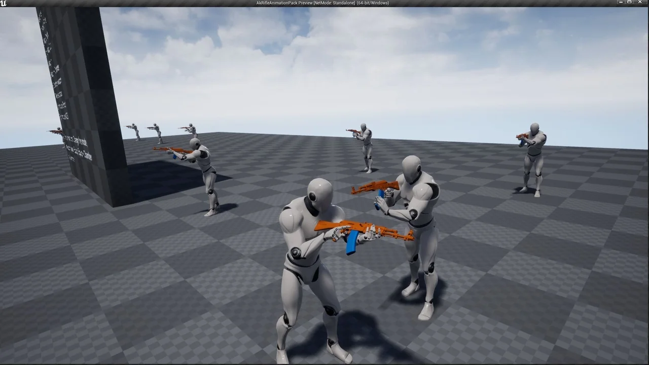 AK Rifle Character Animation Pack First & Third Person