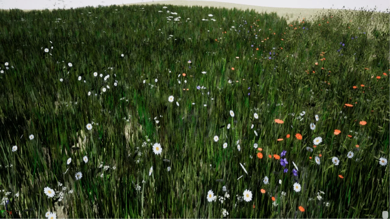 Grass with simple interaction
