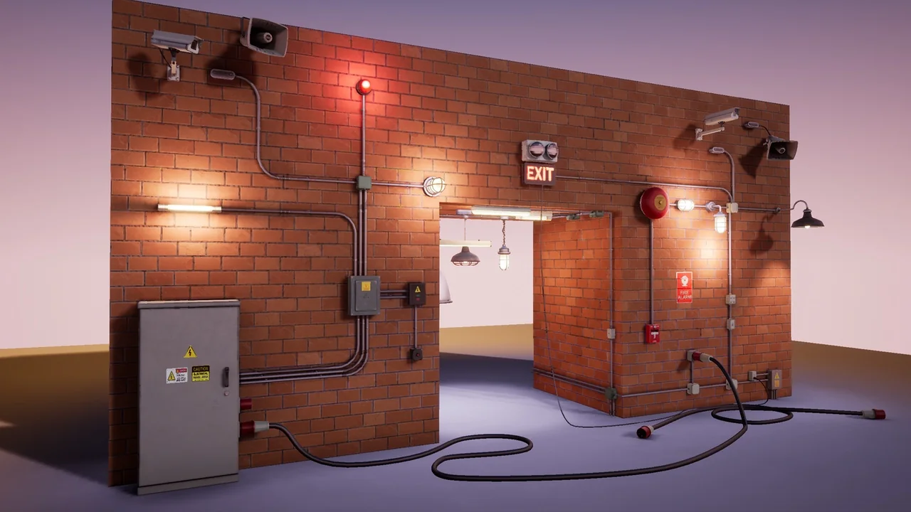 Electrical set / lamps /wires