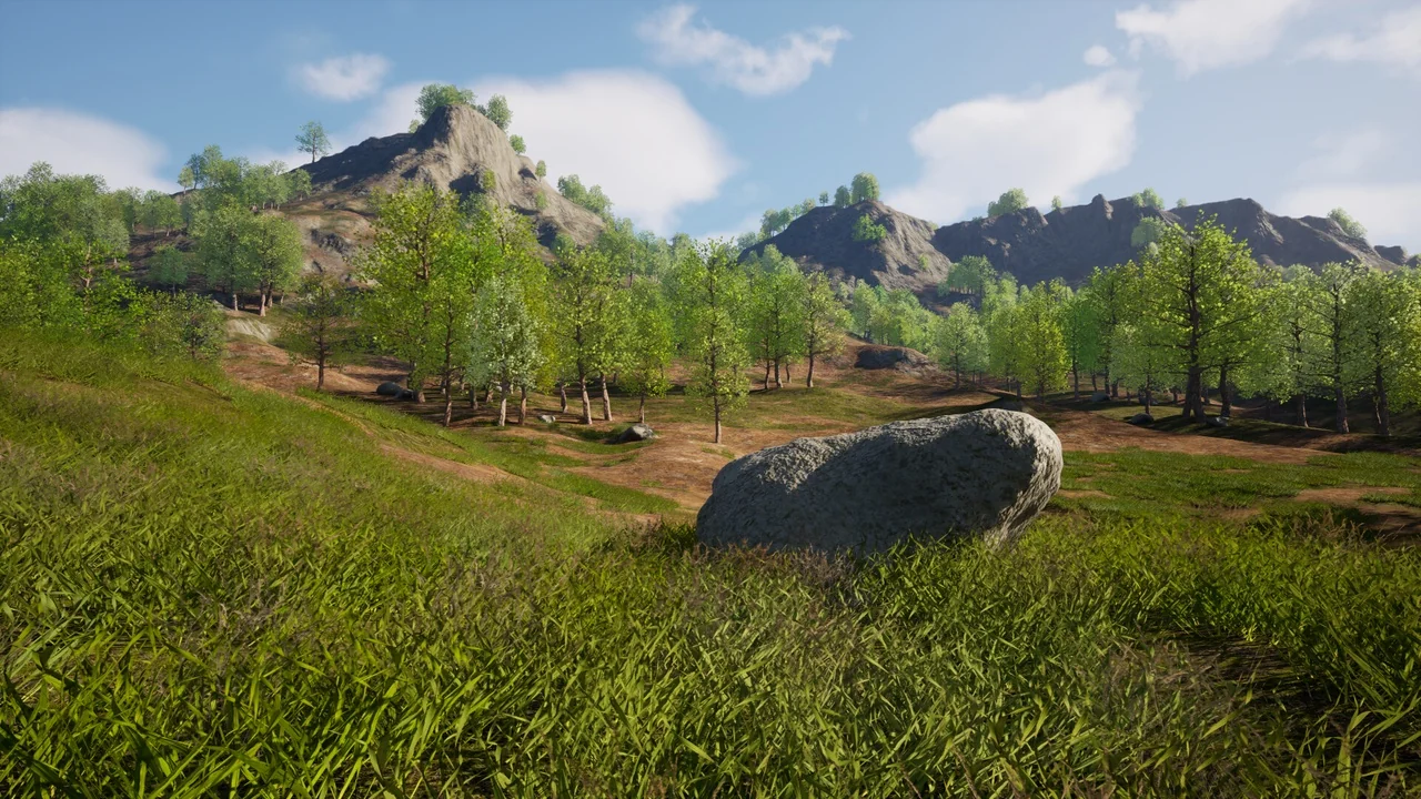 Survival Interactable Procedural Nature Ecosystem