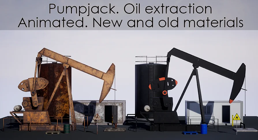 Pumpjack. Oil extraction