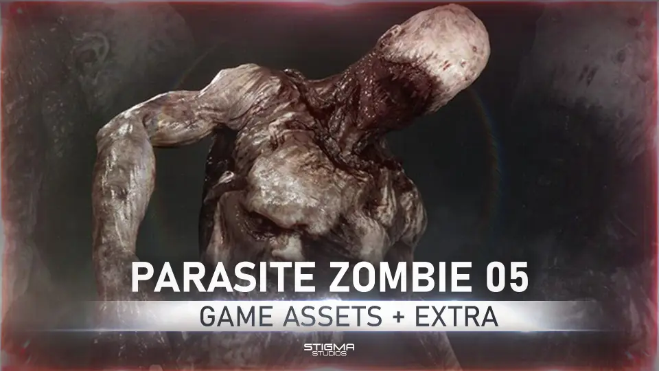 Parasite Zombie 05 - Game Assets + Extra