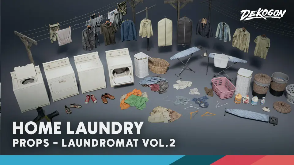 Laundry VOL.2 - Home Laundry (Nanite and Low Poly)