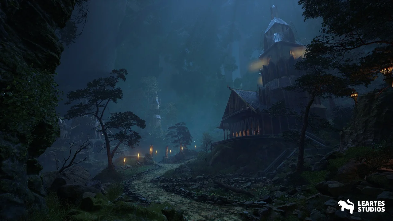 Elvish / Elven City in Forest Environment Megapack