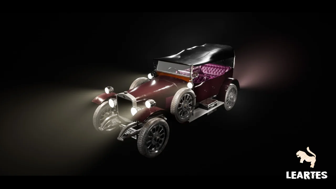 Driveable Classic Car / Vehicle (Rigged Customizable) ( Driveable Classic Car )