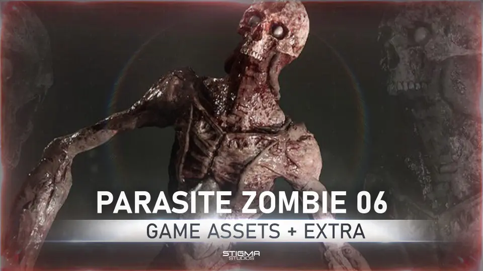 Parasite Zombie 06 - Game Assets + Extra