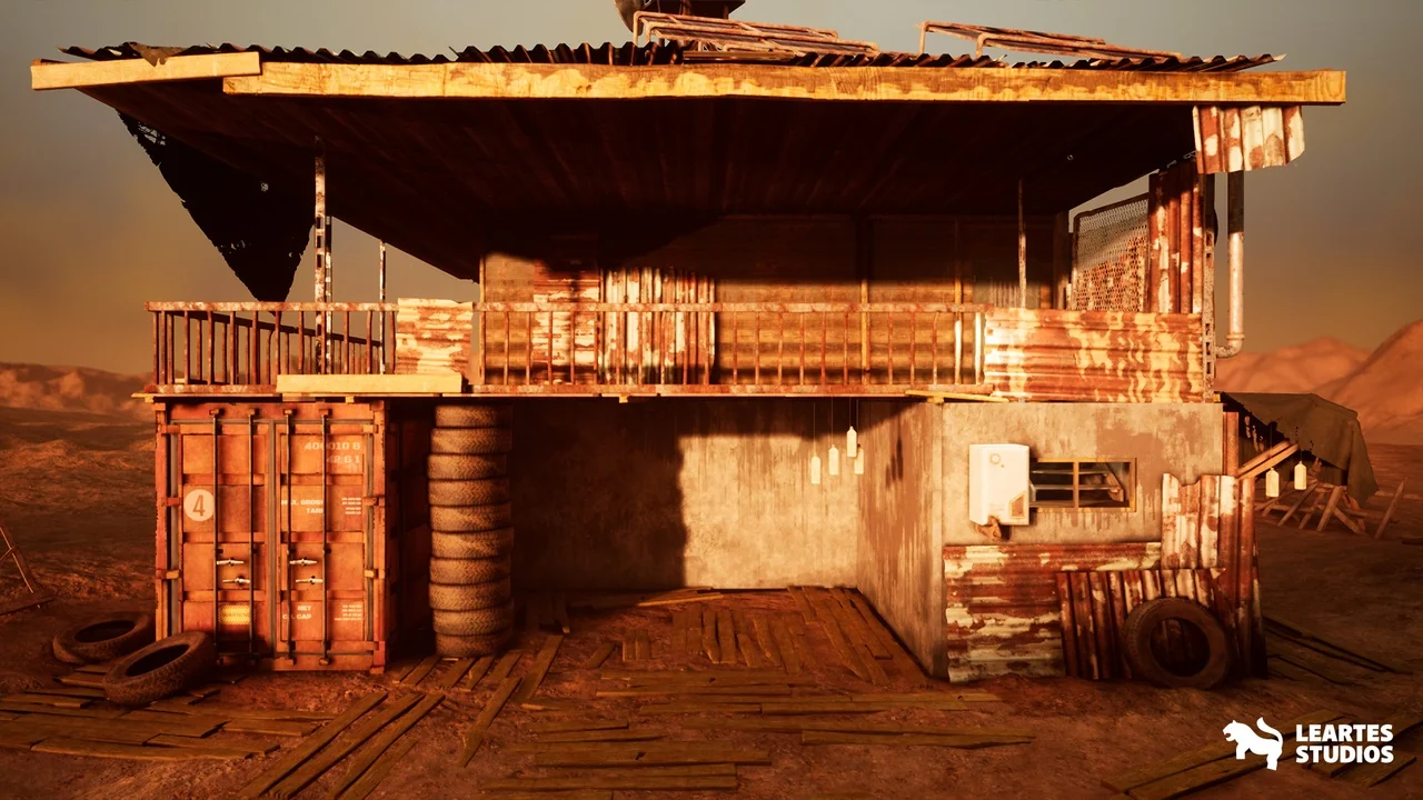 Post Apocalyptic Desert Environment ( Post Desert Apocalyptic Wild Desert 3D )
