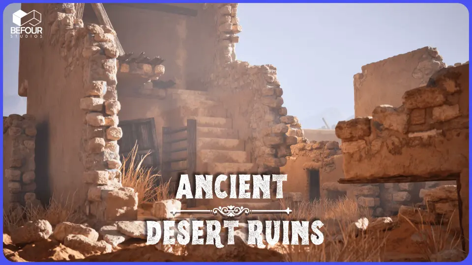 Ancient Desert Ruins Environment w/ Map Generator PCG
