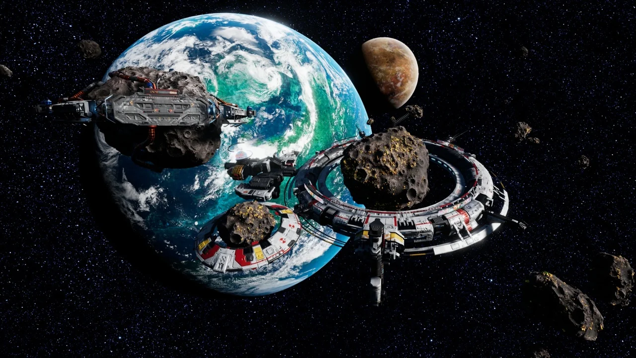 Space Station - Asteroid Mining Facility