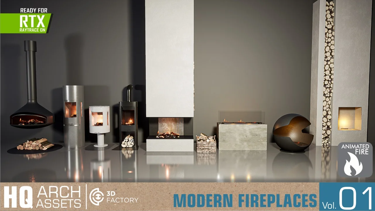 HQ Fireplaces Vol. 1