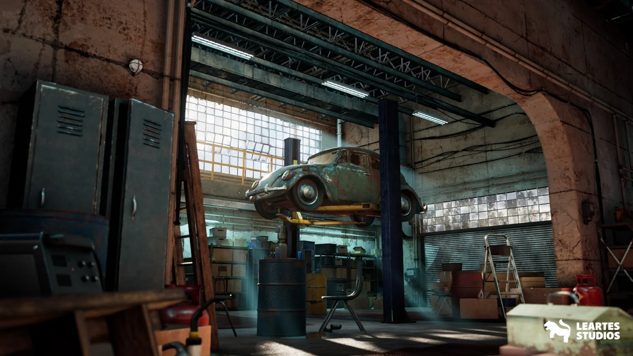Garage Warehouse Environment ( Garage Warehouse Modular Garage Interior 3d )