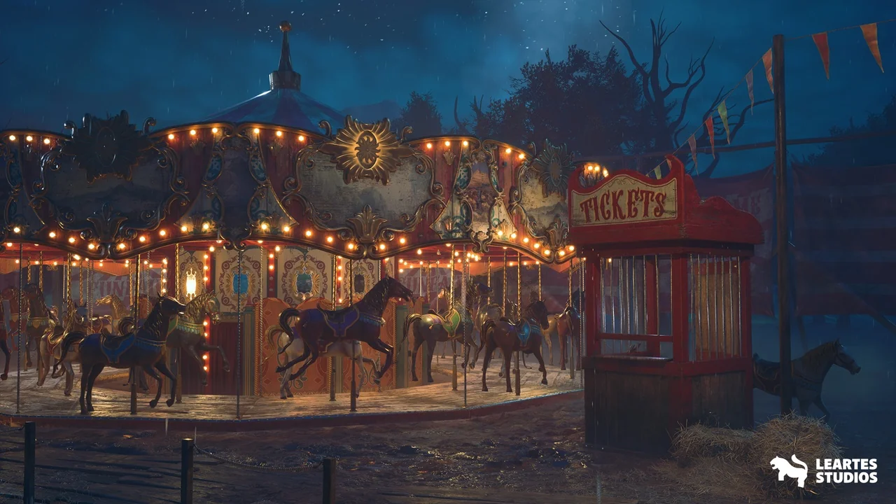 The Carnival Environment ( Post Apocalyptic Circus Amusement Parks Carnival )