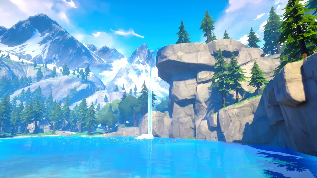 Stylized Mountain Environment - Open World Stylized Environment