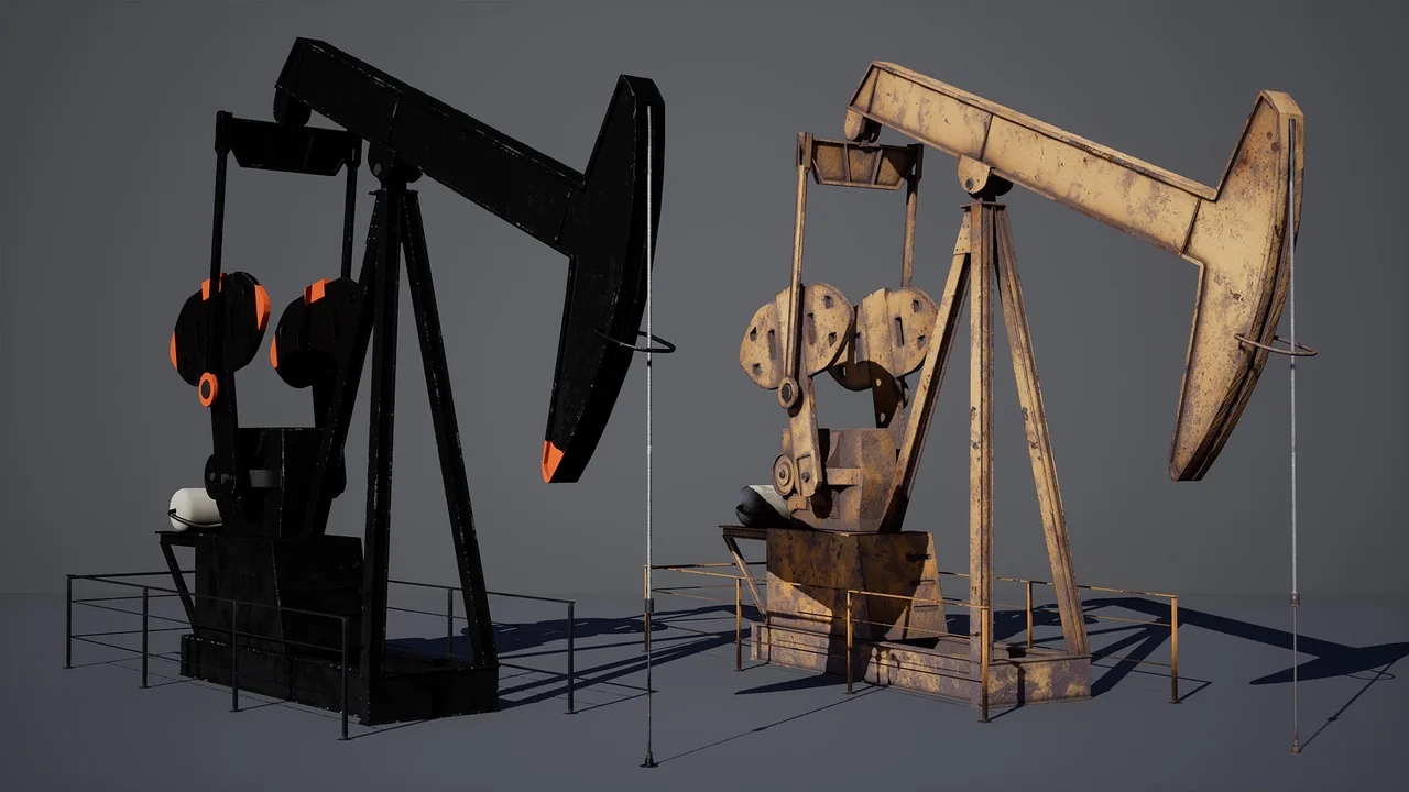 Pumpjack. Oil extraction