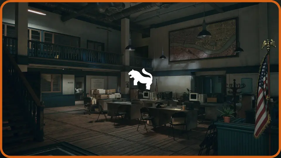 Retro Police Station Environment ( Retro Police Station Police Interior Police )