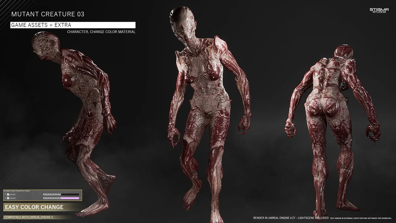 Mutant Creature 03 - Game Assets + Extra