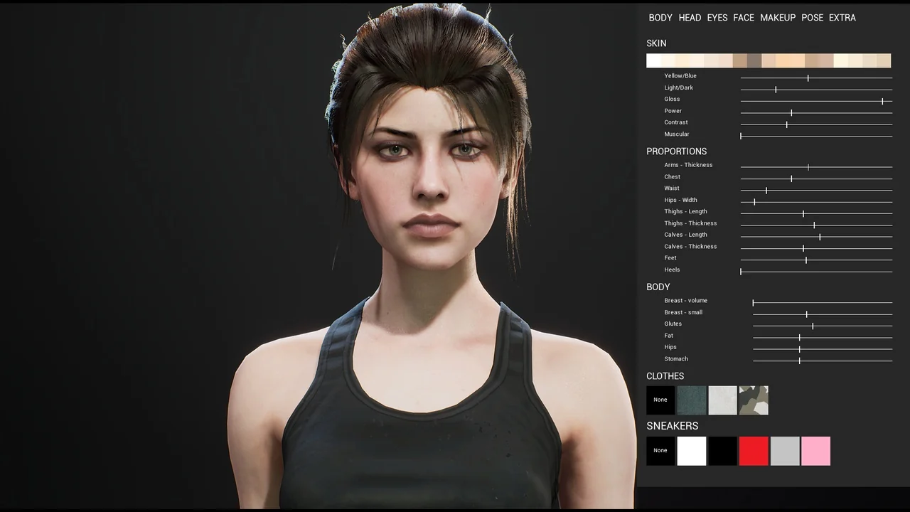 Character Customization: Female