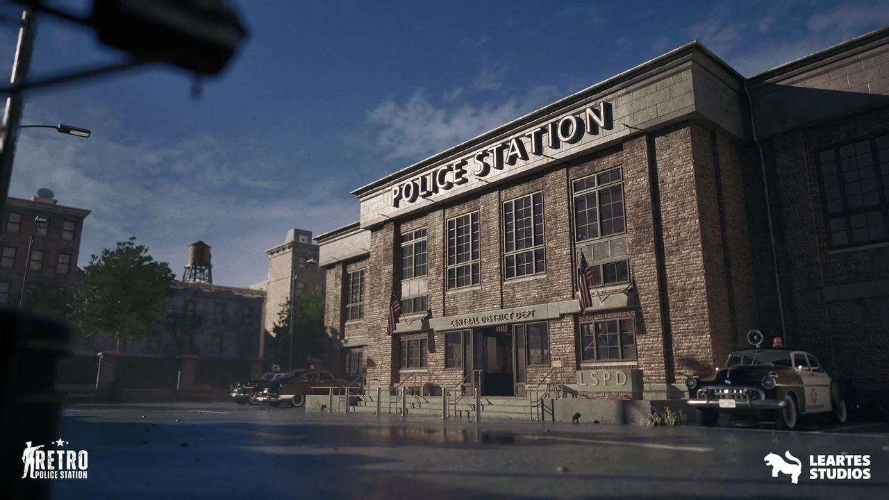 Retro Police Station Environment ( Retro Police Station Police Interior Police )