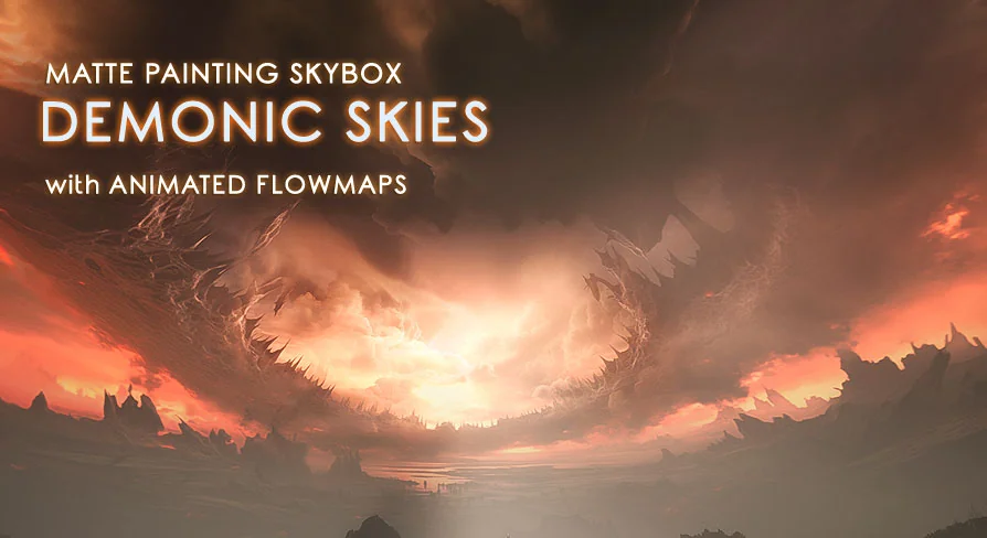 Matte Painting Skybox Pack: Demonic Skies