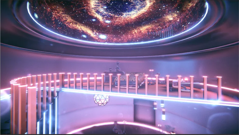 Sci-fi Neon Room