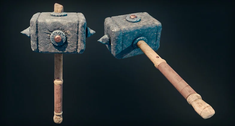 Runic Stone Hammer