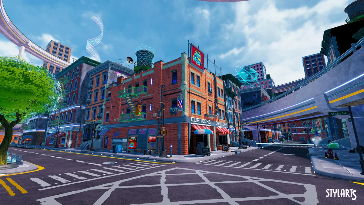 Stylized Sci-Fi Modern City