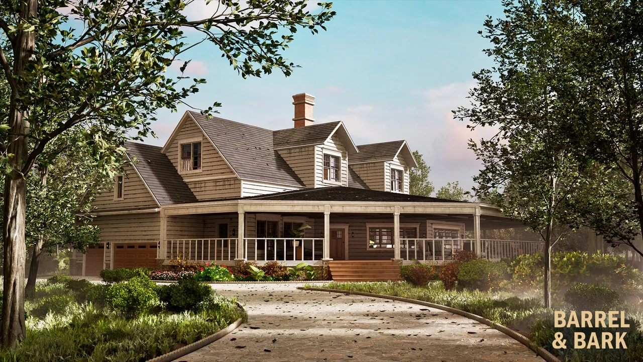 American Suburban House Environment