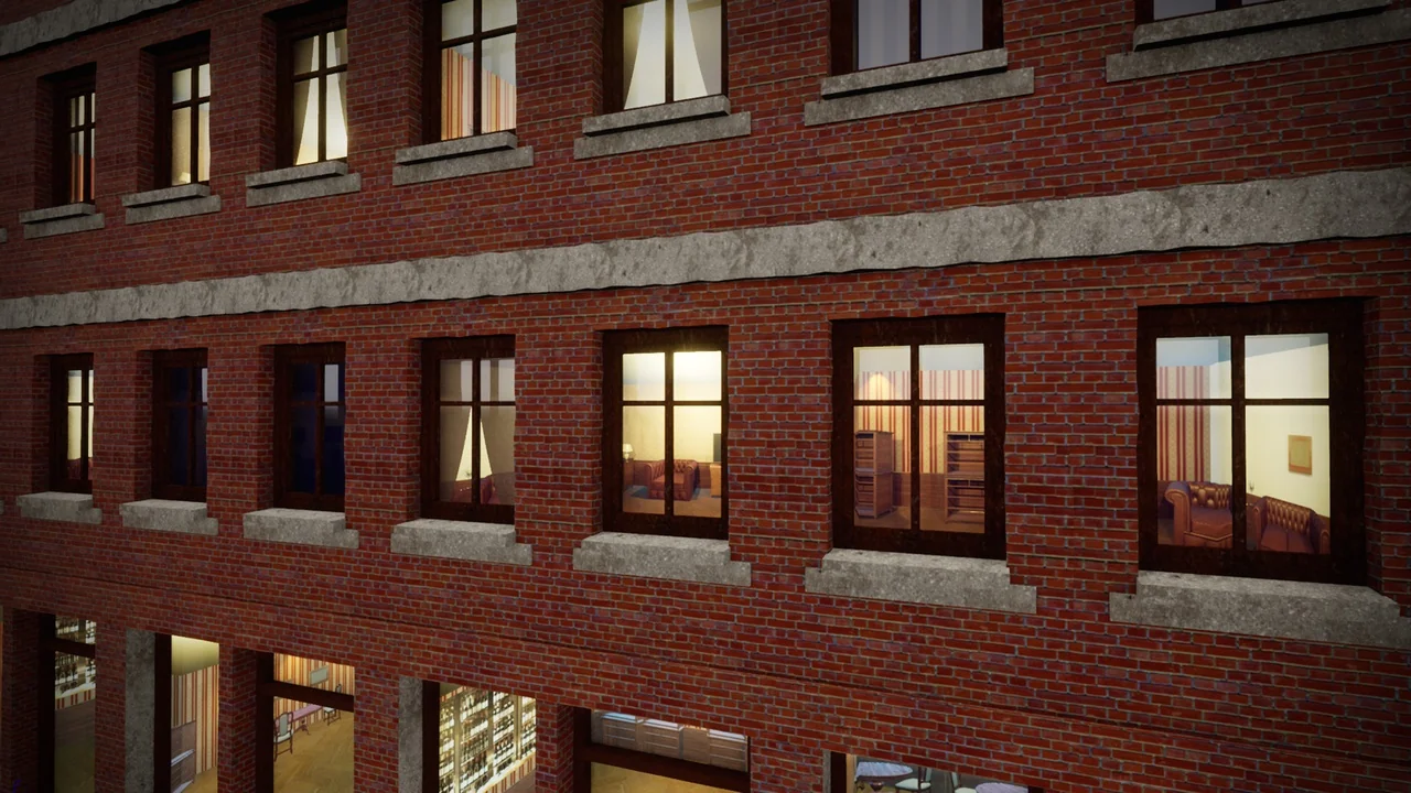 Realistic Windows with Fake interiors