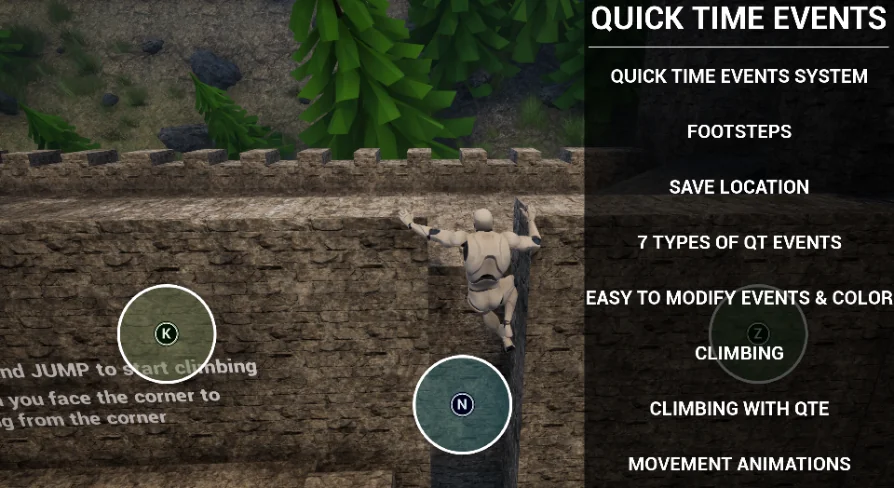 Quick Time Event With Climbing