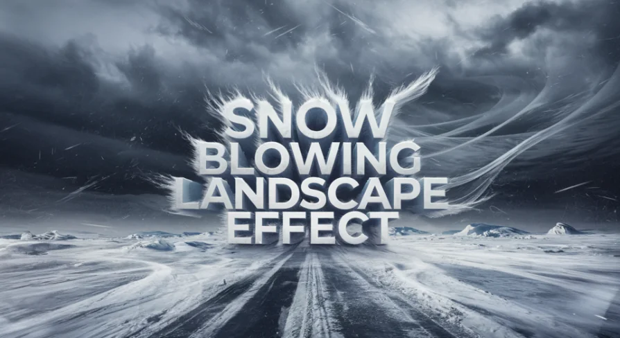 Snow Blowing Landscape Effect