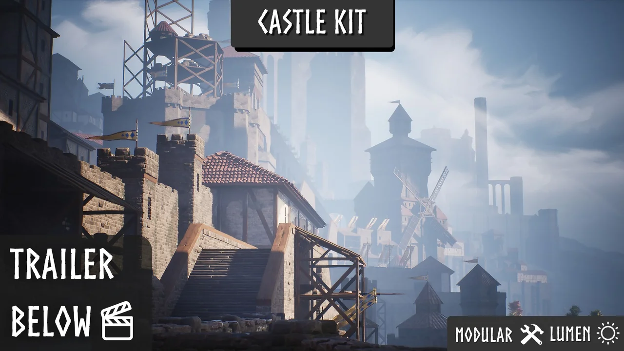 Modular Castle (Castle, Castles, Modular, Fantasy, Modular Medieval Castle)