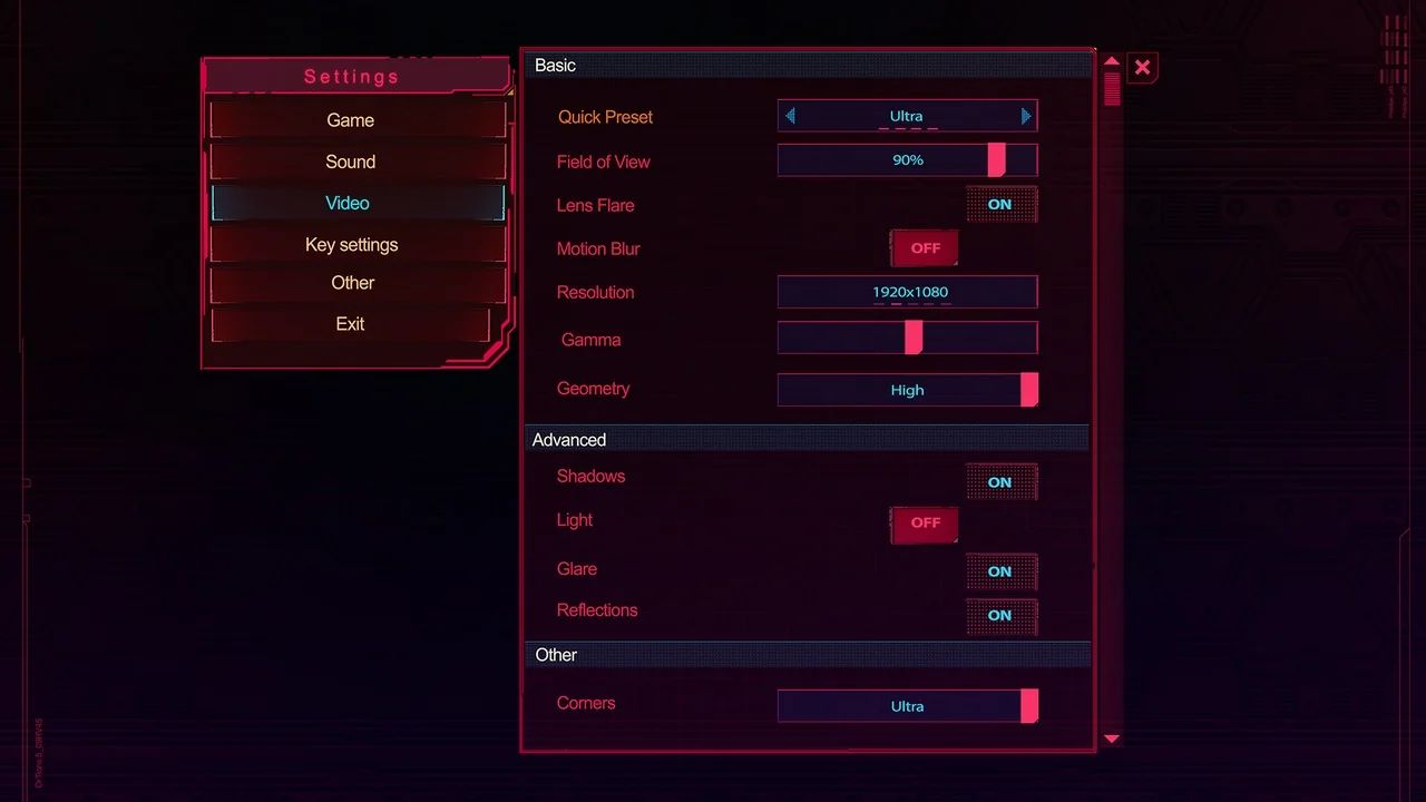 Cyberpunk RPG UI