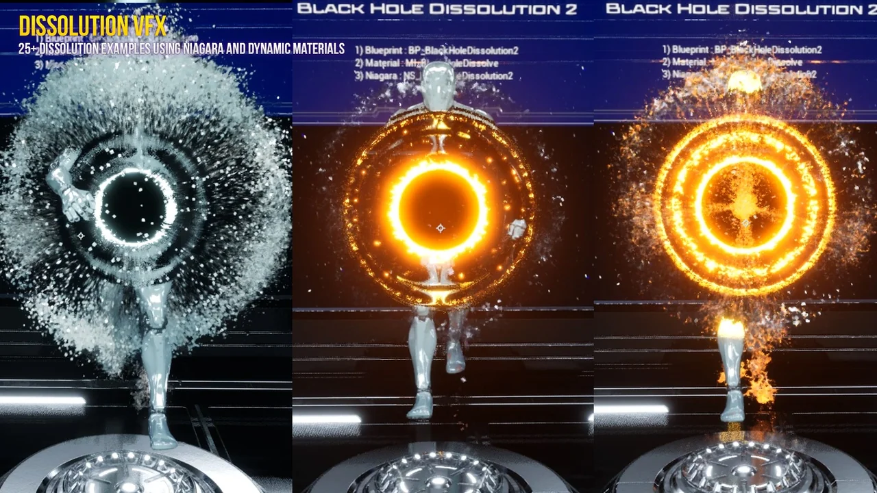 Dissolution VFX Pack using Niagara