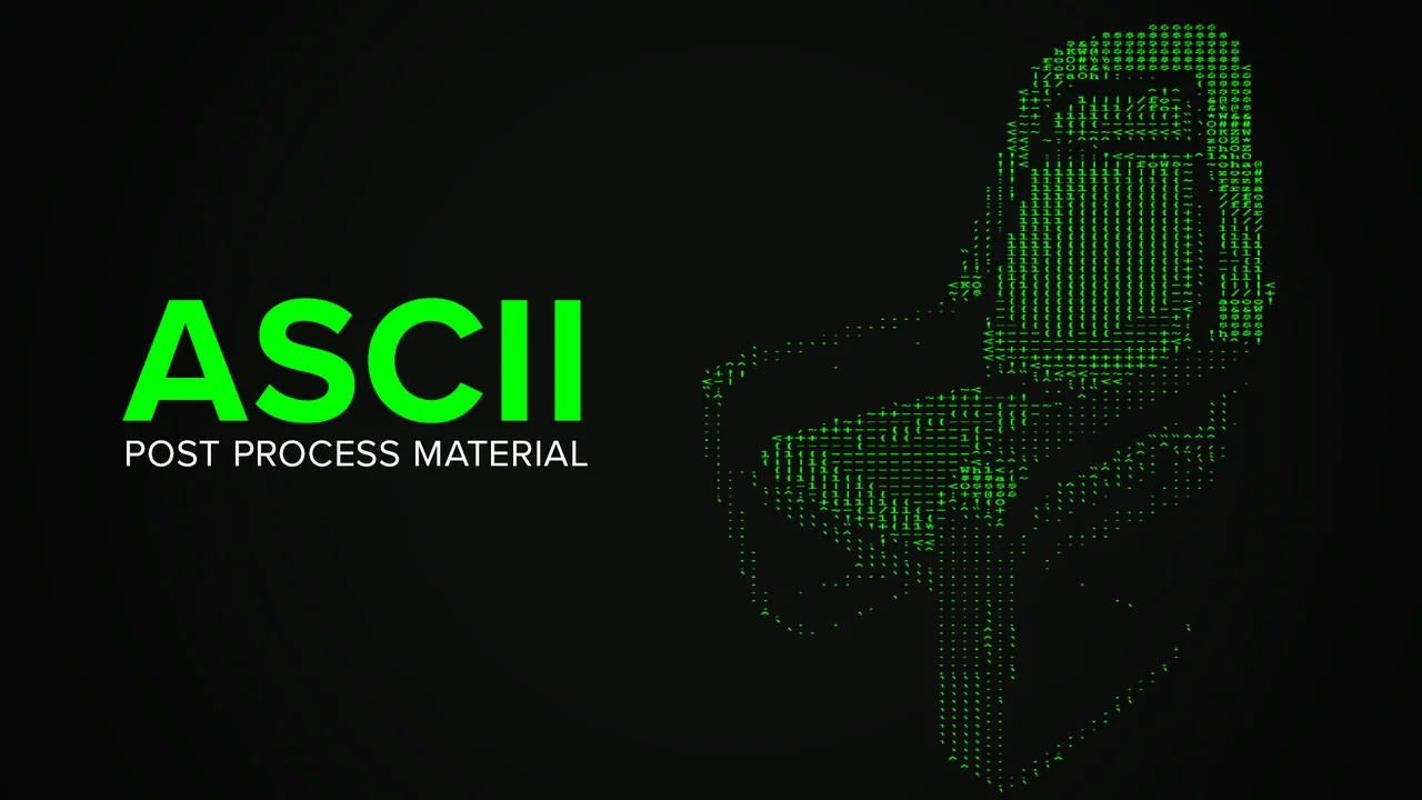 ASCII Post Process Material