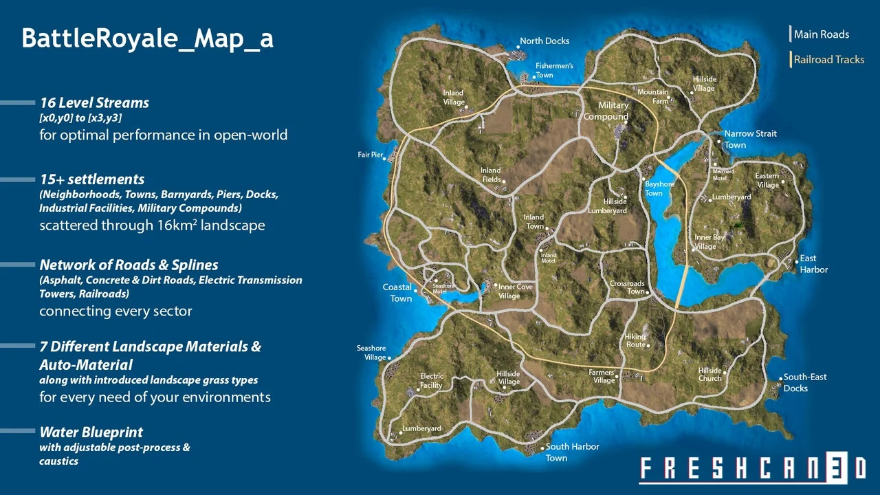 Battle Royale Island Pack (Battle Royale, Battle Royale Buildings, Island )