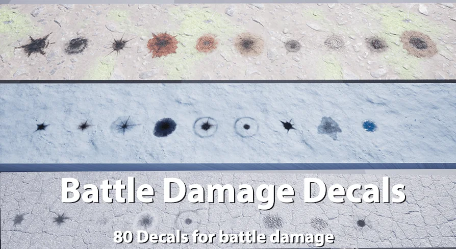 Battle Damaged Decals 1