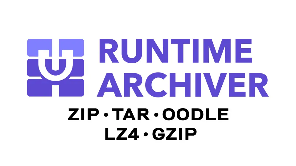 Runtime Archiver (Zip, Oodle, Tar, LZ4, GZip)