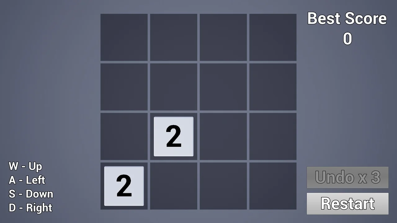 2048 Puzzle Game Template